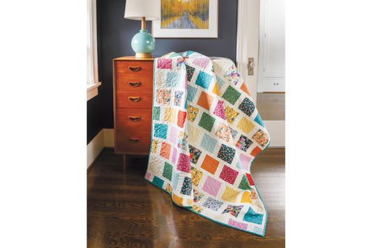 Market Square Throw Quilt Kit in Spring Nectar!