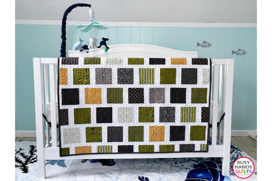 Market Square Baby Quilt in Timber by Moda!