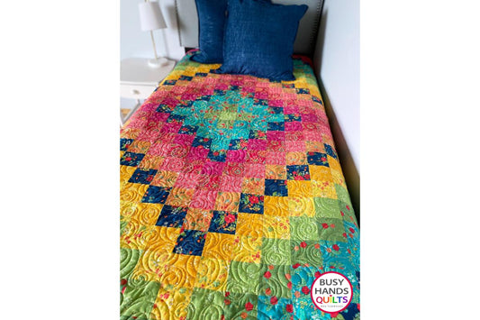 Around the World Quilt Pattern + Quilt Kits are in Stock!