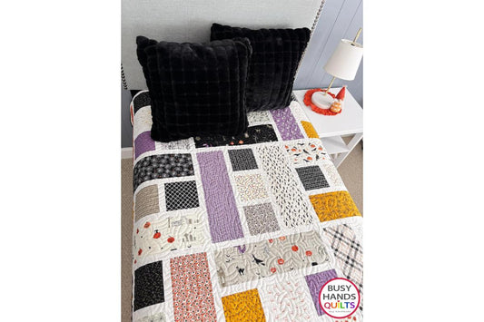 Blessings Throw Quilt in Halloween Fabrics!