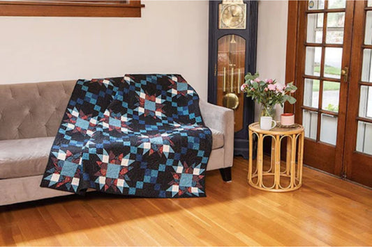 Shooting Stars Throw Quilt Kit in Oxford Hall!