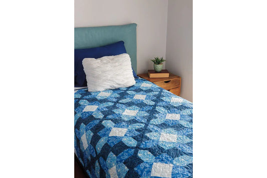 Sweet Comfort Throw Quilt Kit in Abalone Batiks!