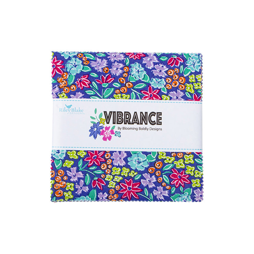 Vibrance Charm Pack by Leslie Ryan for Riley Blake 5-15950-42 #346