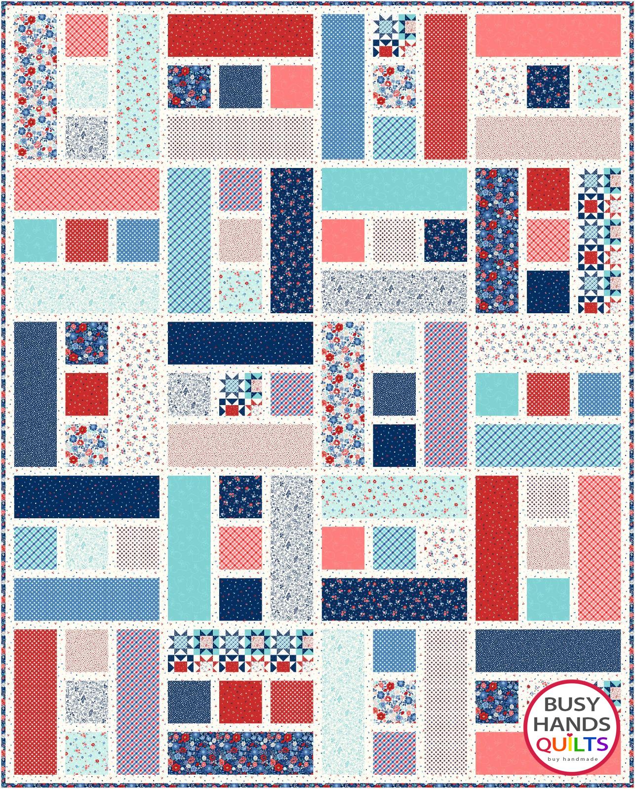 Blessings Twin Quilt Kit in Star Spangled Beauty