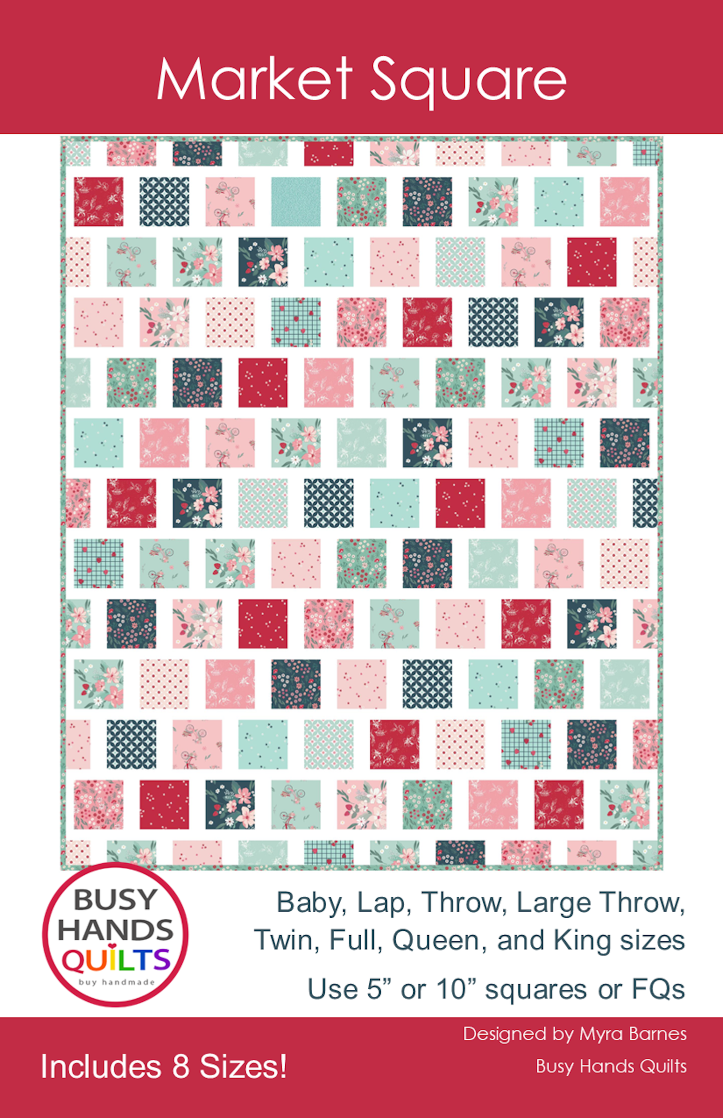 Market Square Quilt Pattern PDF DOWNLOAD