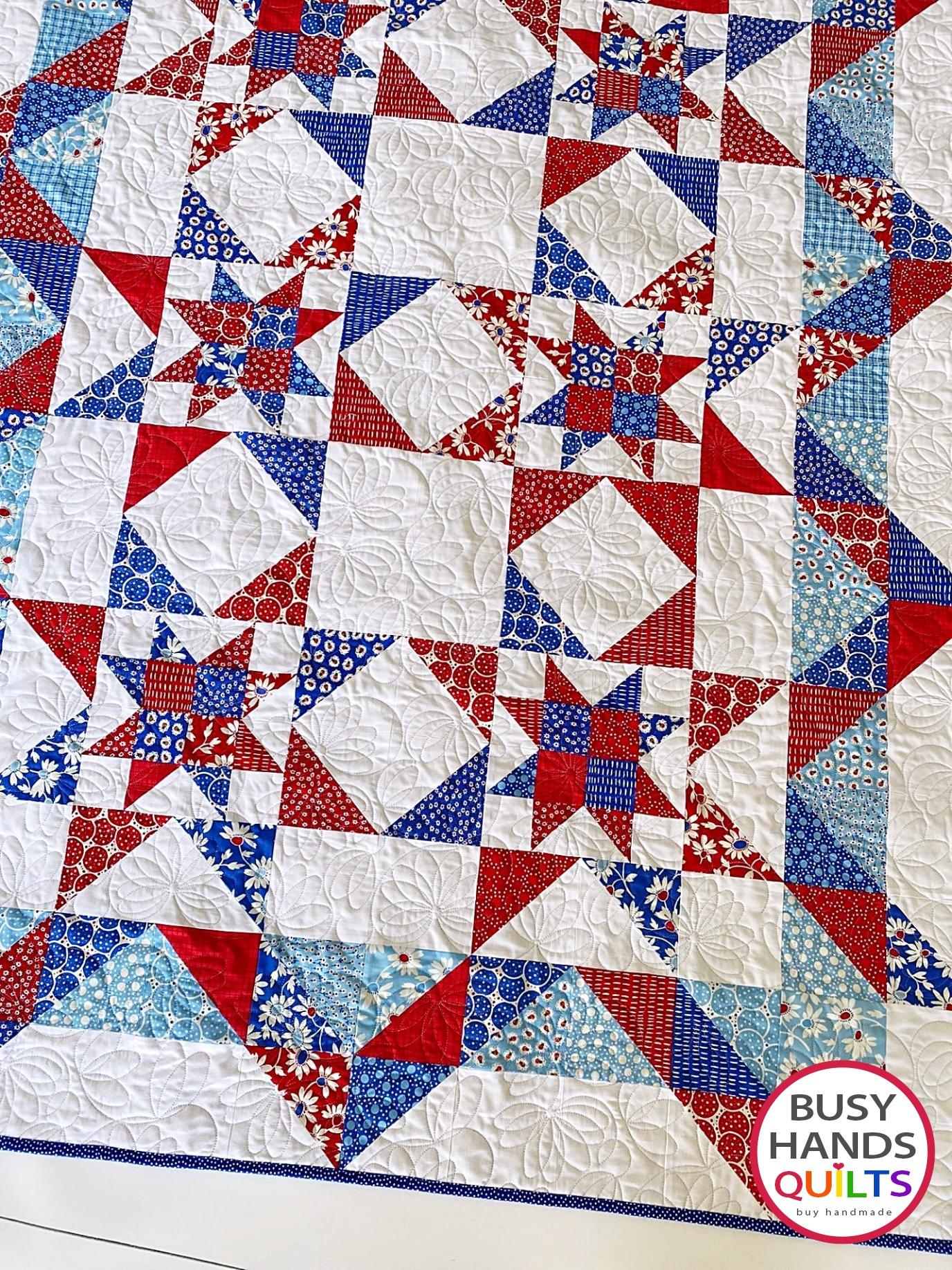 Hometown Stars Quilt Pattern PRINTED