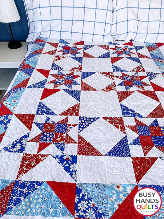Hometown Stars Quilt Pattern PRINTED