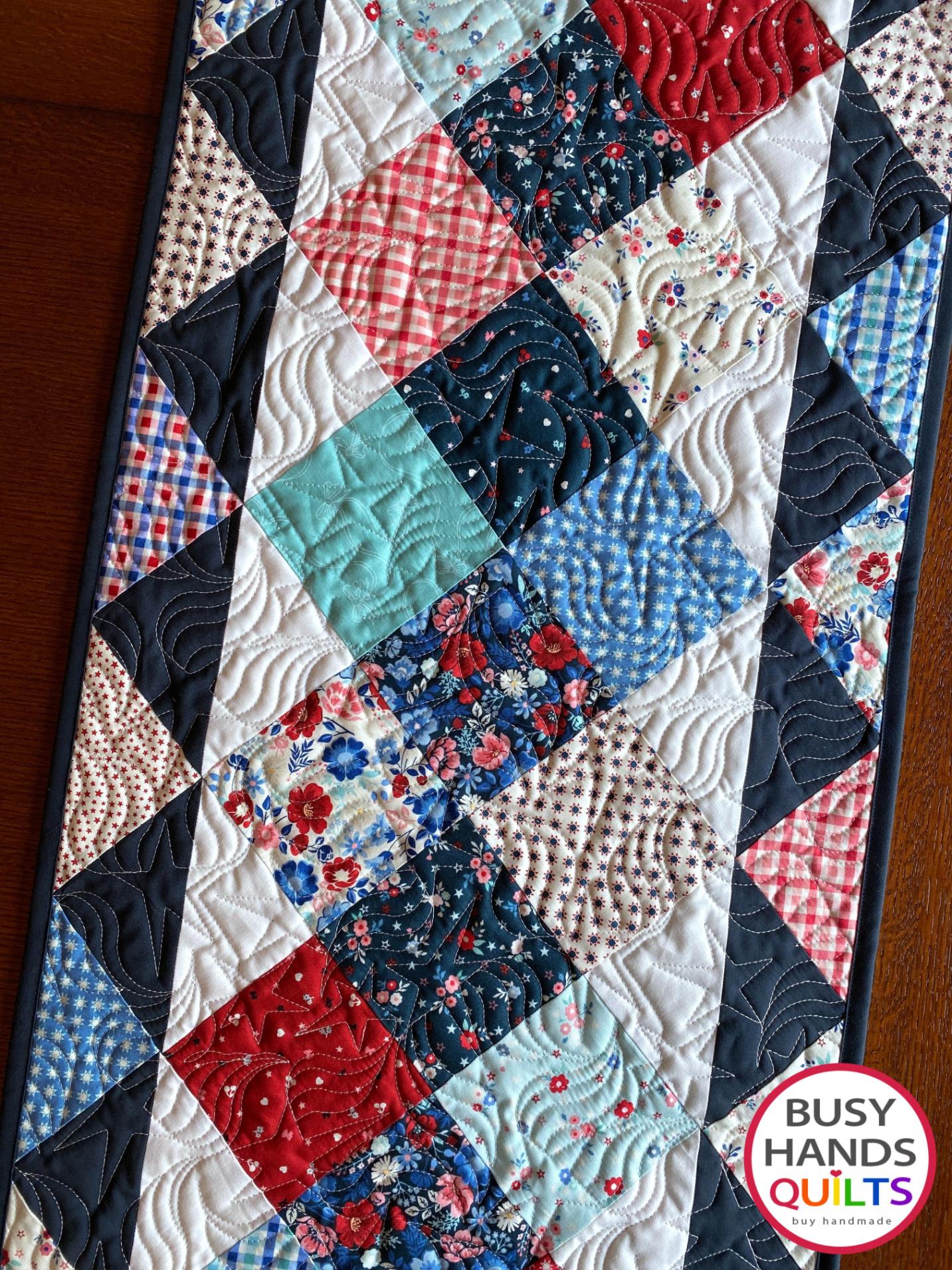 Jolie Table Runner Quilt Kit in Star Spangled Beauty - Makes 1 Quilt