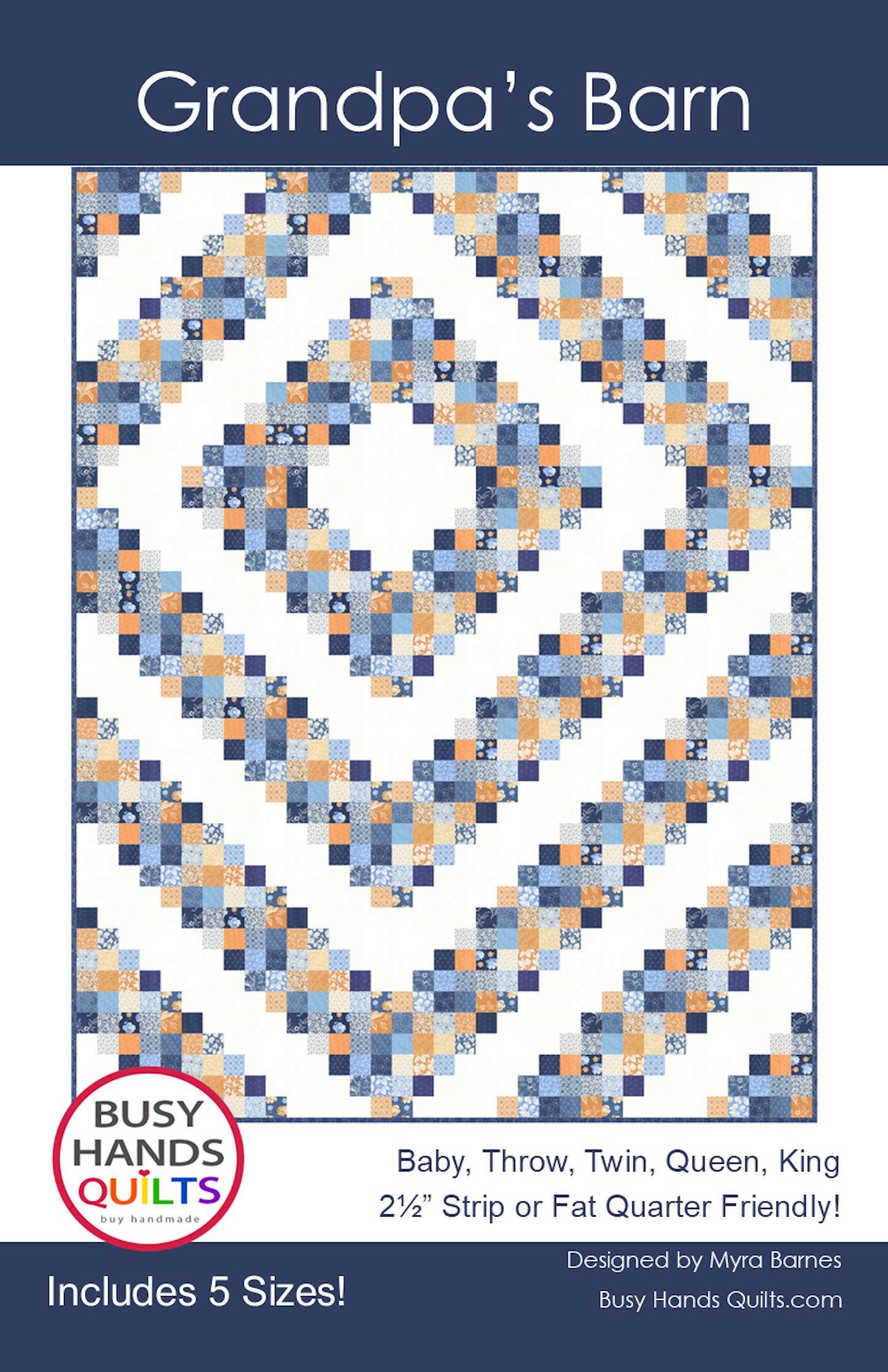 Grandpa's Barn Quilt Pattern PRINTED