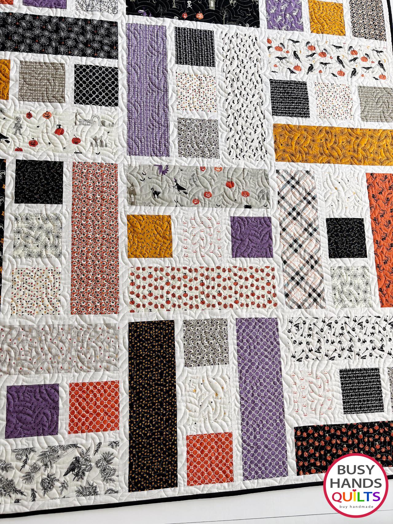 Blessings Throw Quilt Kit in Halloween Fabrics