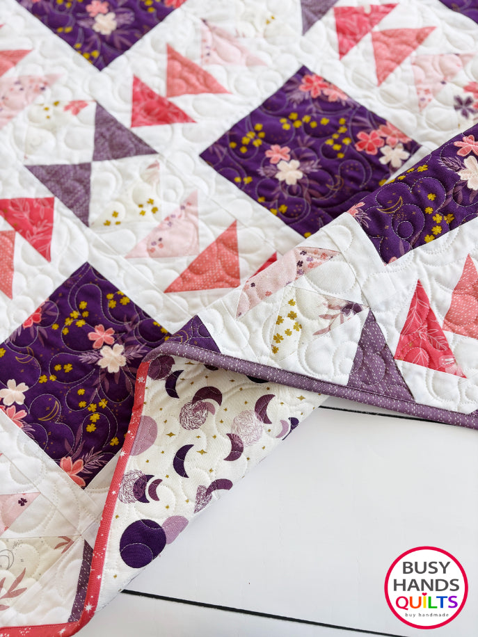 Handmade Harmony Baby - Table - Wall Hanging - Quilt in Moonchild