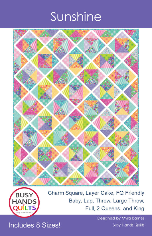 Sunshine Quilt Pattern PRINTED