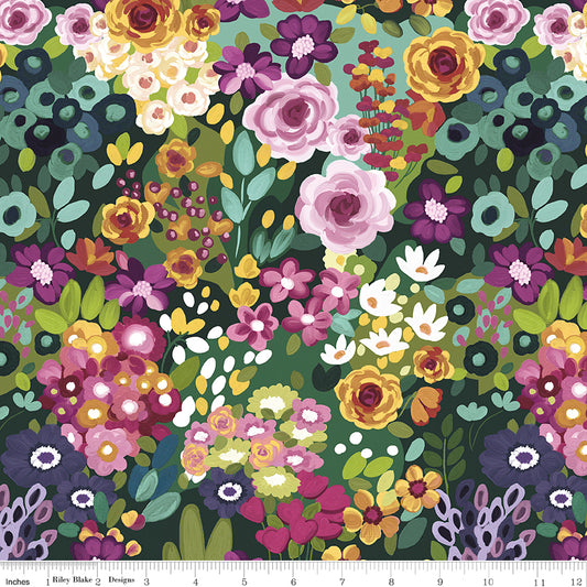By the Half Yard - Morning Meadow Main Green by Riley Blake CD15940-GREEN #425
