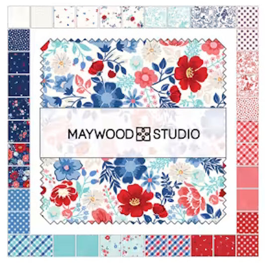 Star Spangled Beauty 5in Charm Squares by Kimberbell for Maywood CP-MASSTAR #341