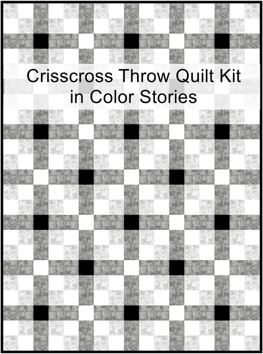 Crisscross Quilt Kit in Color Stories - Throw Size