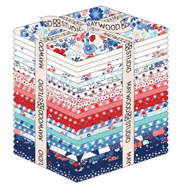 Star Spangled Beauty Fat Quarter Bundle by Kimberbell for Maywood 24 FQs FQ-MASSTAR #342