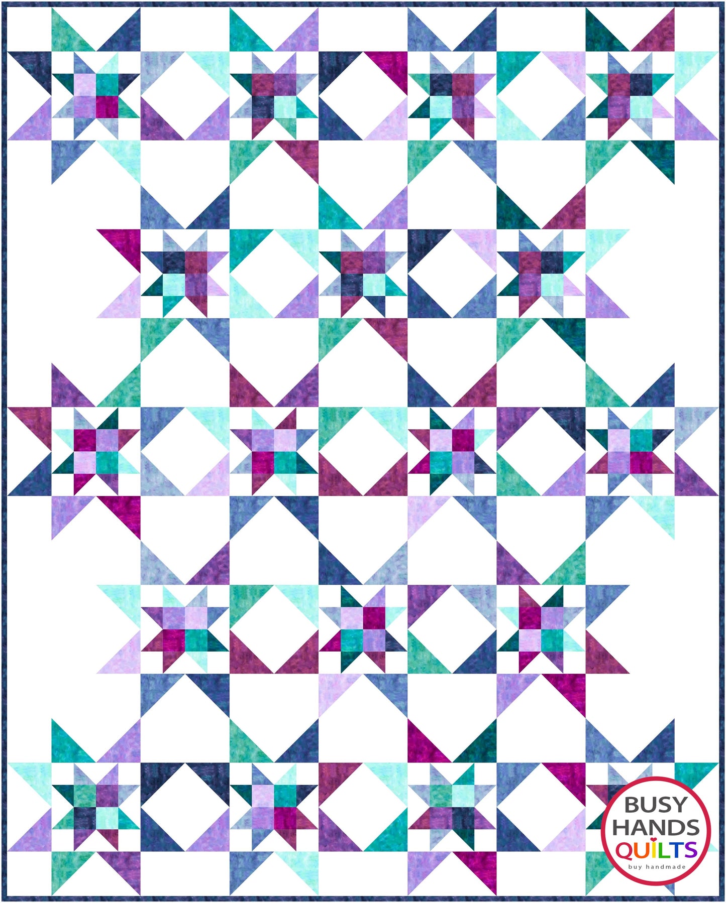 Fireworks Quilt Pattern PRINTED