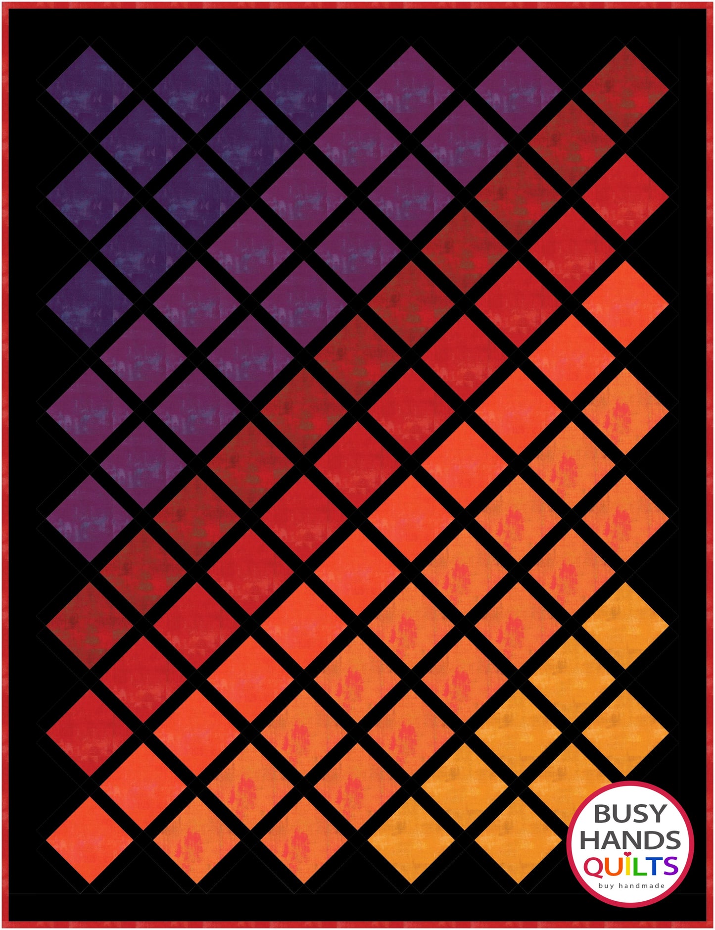 Gradient Quilt Pattern PRINTED