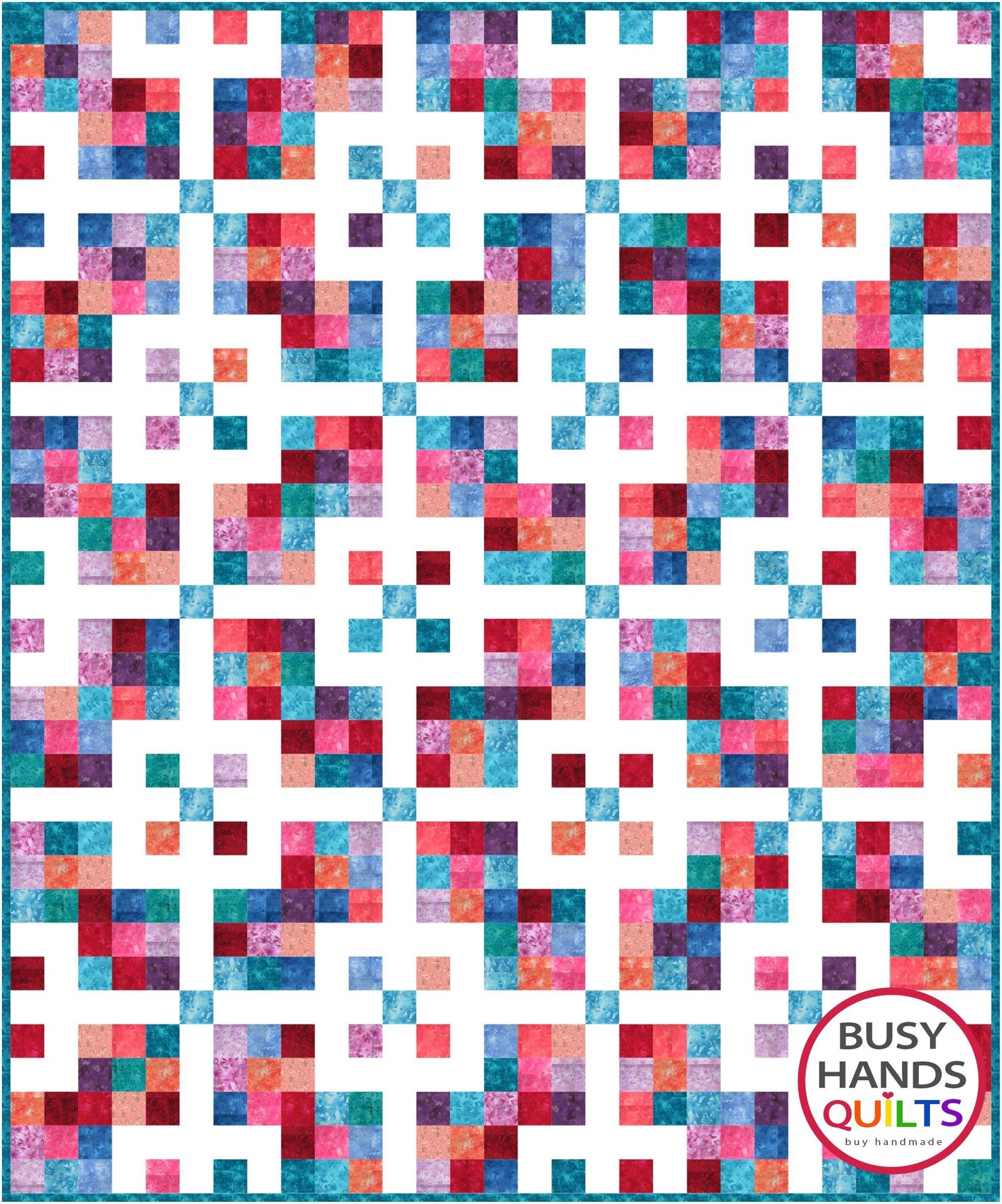 Grid Pop Quilt Pattern PRINTED