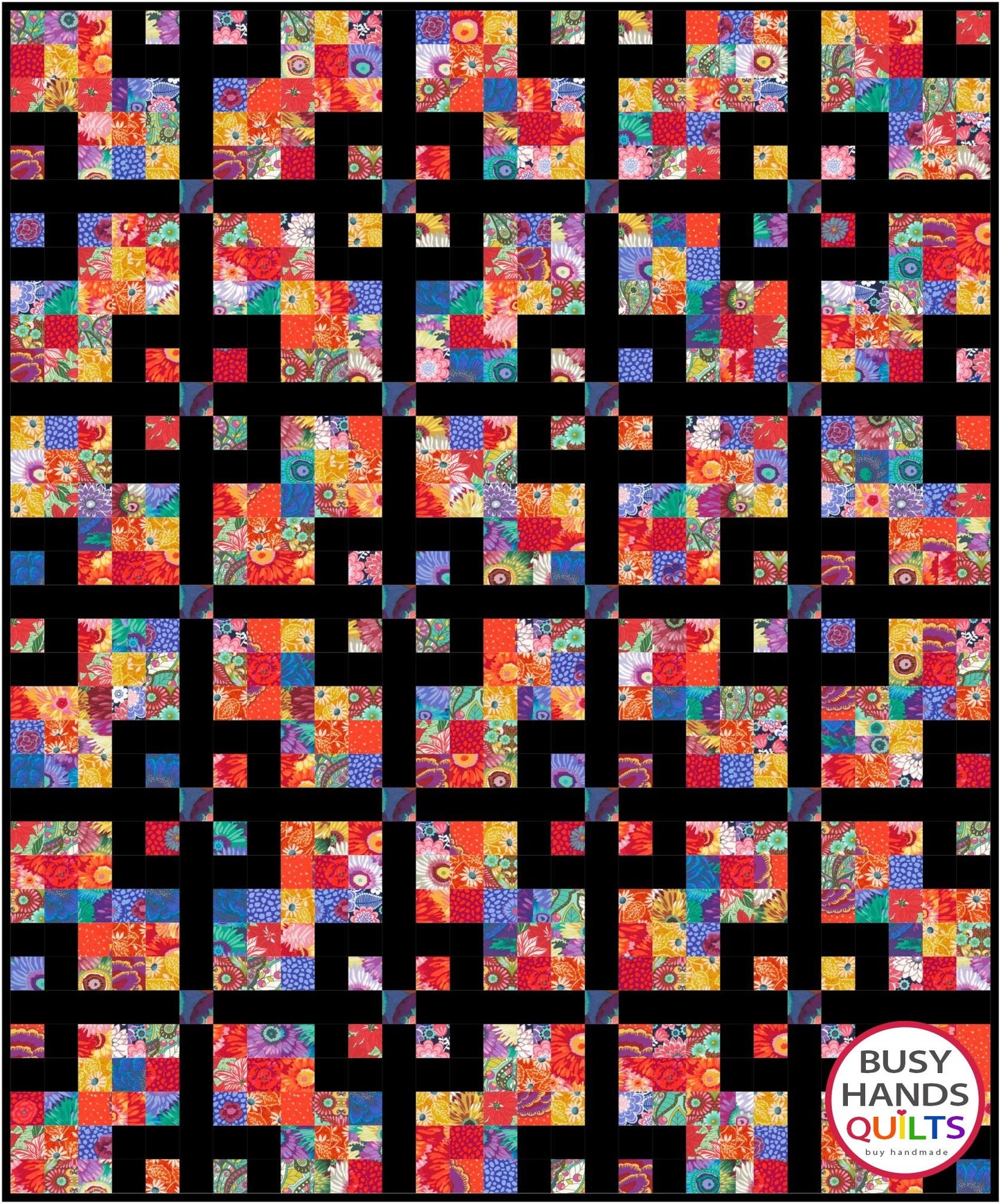 Grid Pop Quilt Pattern PRINTED