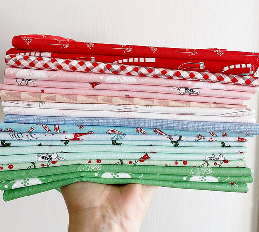 Christmas Fabric Half-Yard Bundles - 19 Prints
