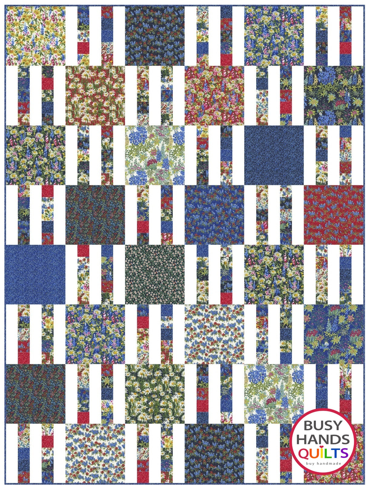 Picket Fence Quilt Pattern PRINTED Busy Hands Quilts {$price}