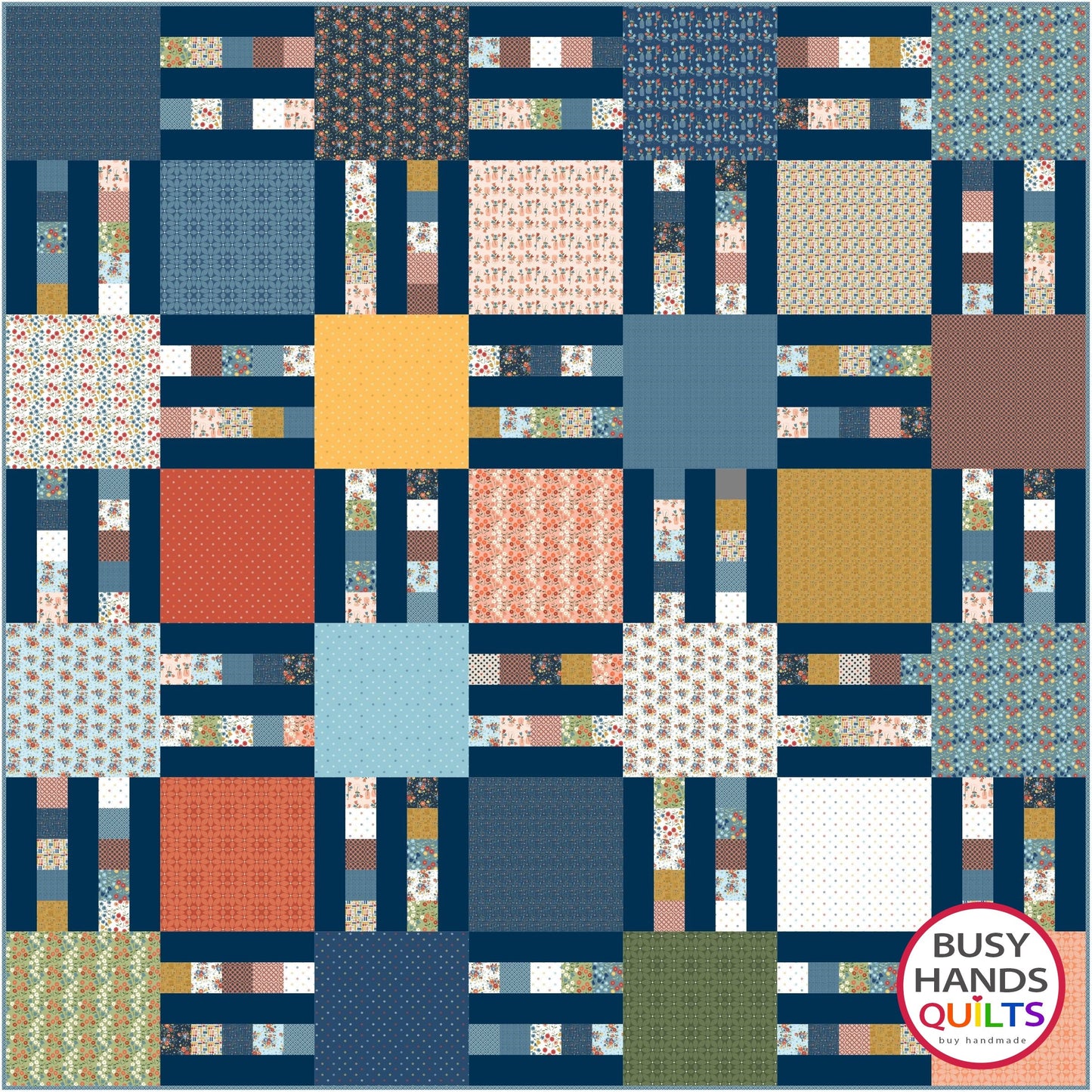 Picket Fence Quilt Pattern PRINTED Busy Hands Quilts {$price}