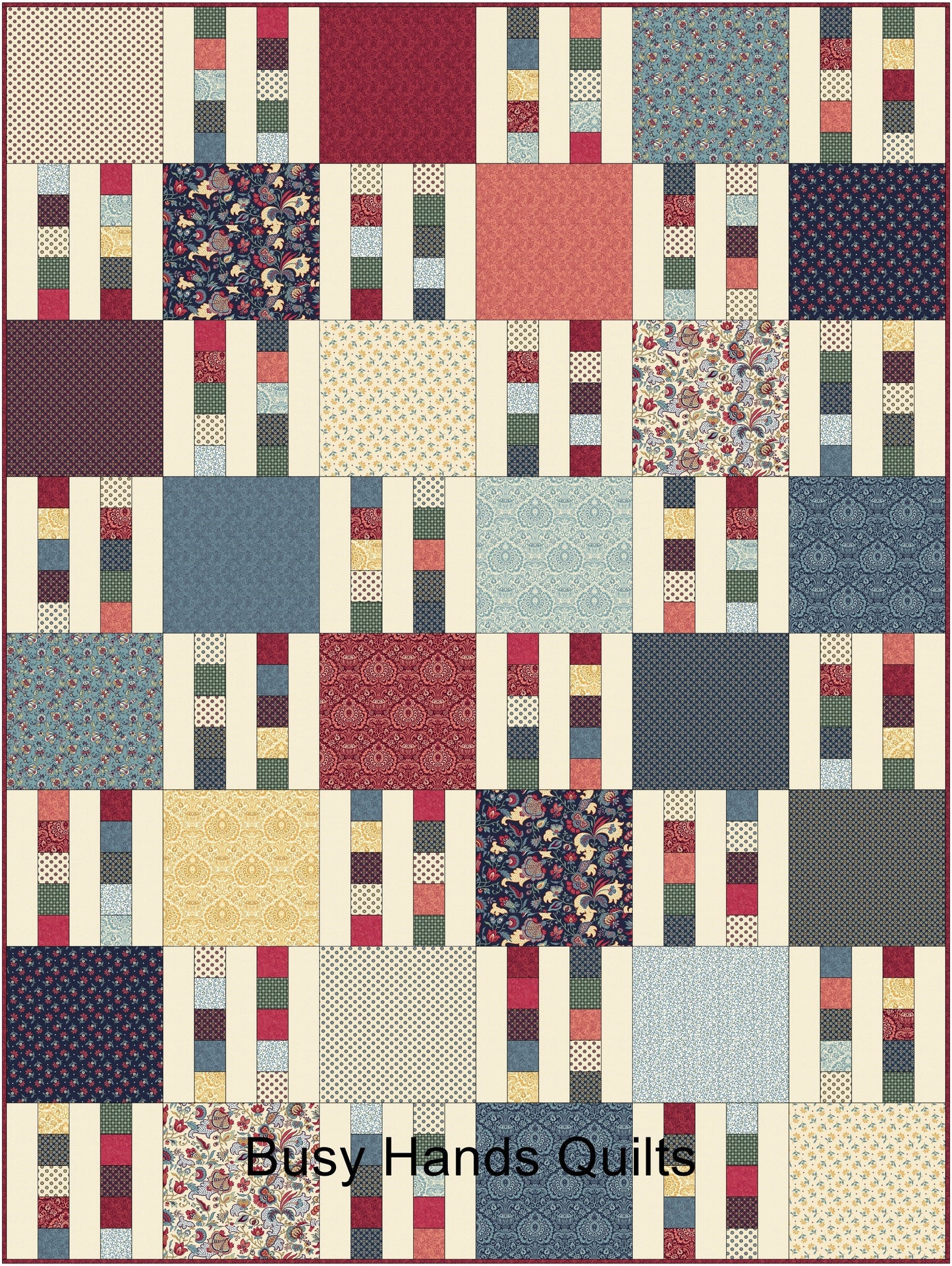 Picket Fence Quilt Pattern PRINTED Busy Hands Quilts {$price}