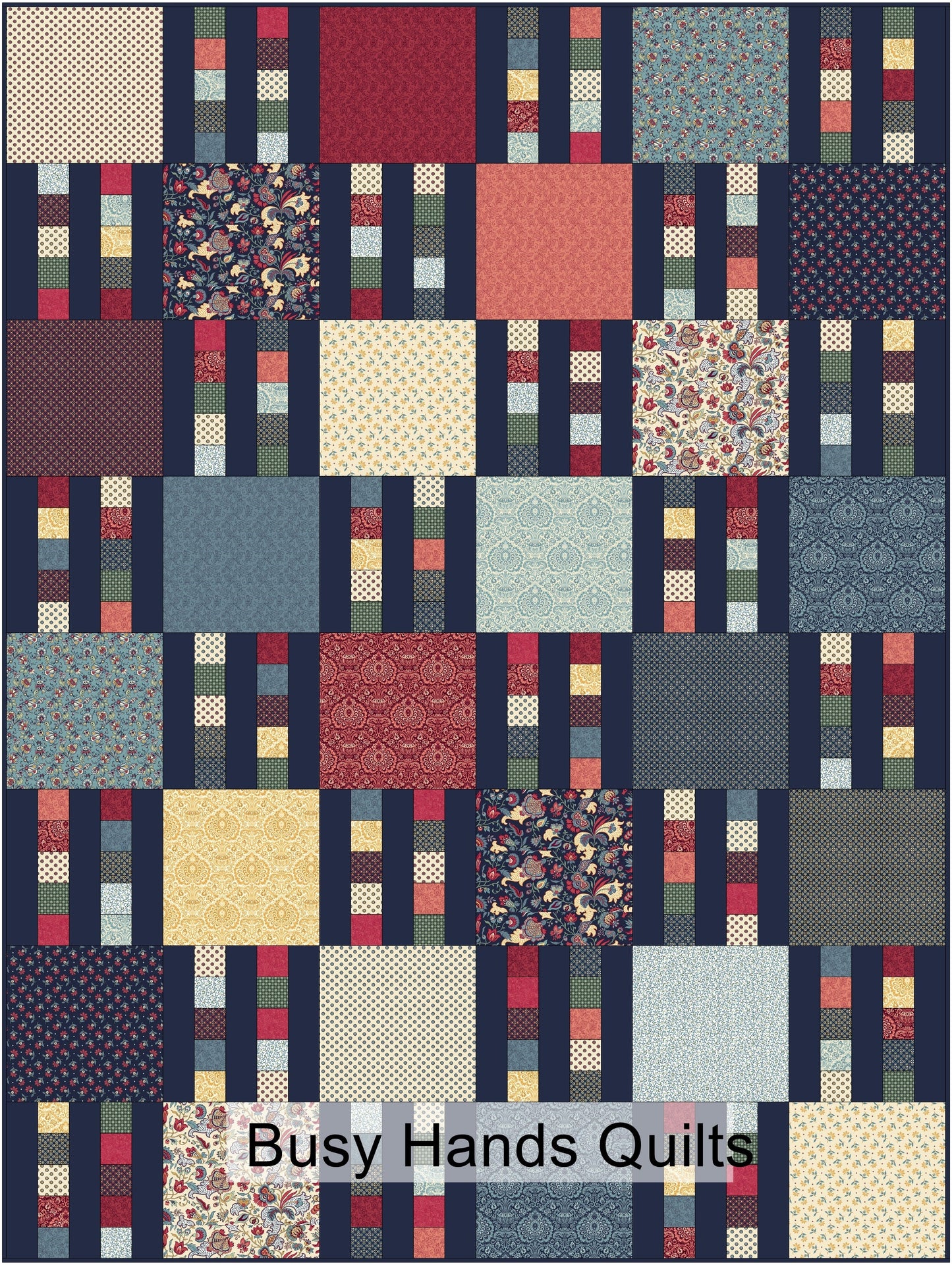 Picket Fence Quilt Pattern PRINTED Busy Hands Quilts {$price}