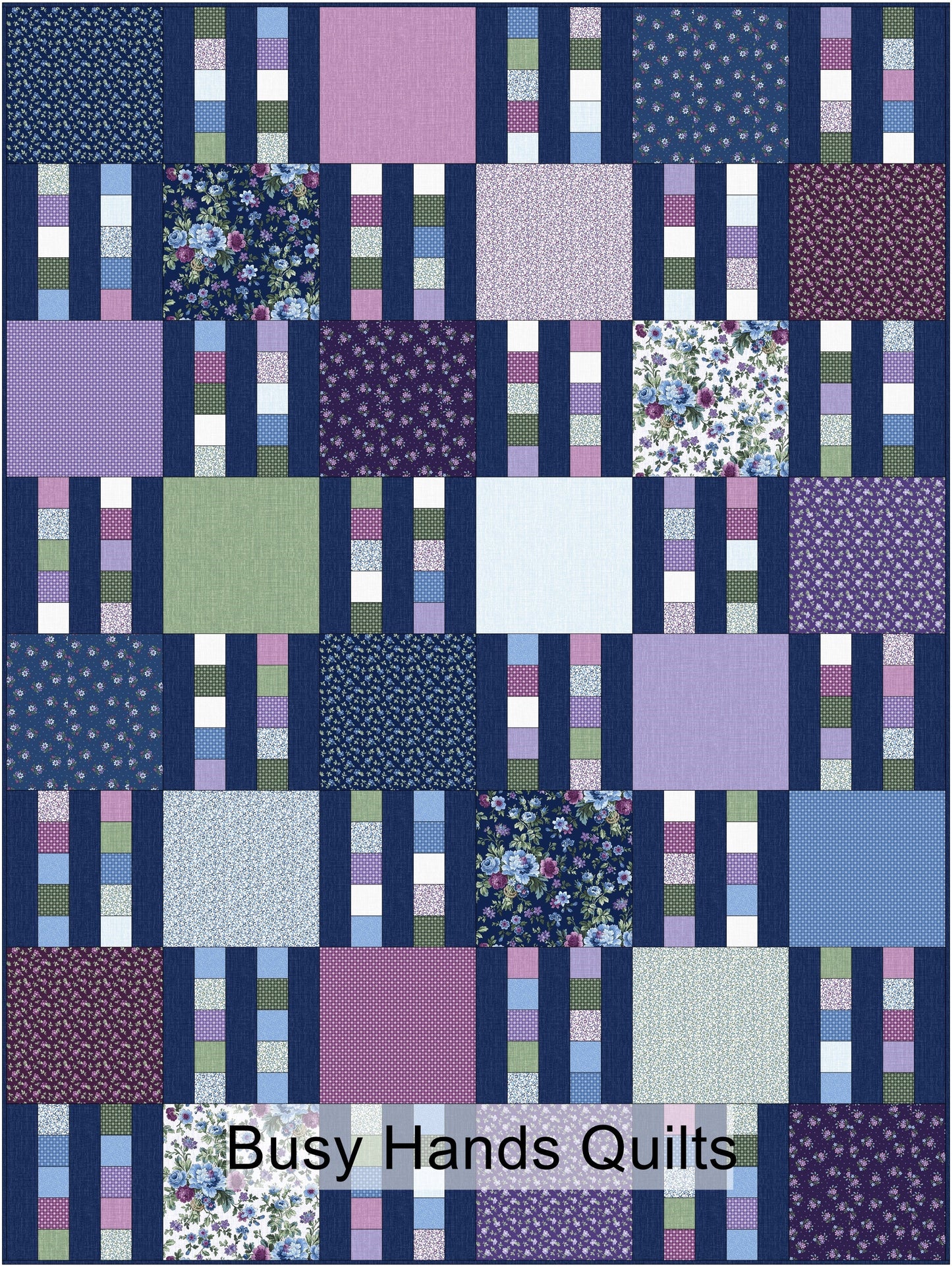 Picket Fence Quilt Pattern PRINTED Busy Hands Quilts {$price}