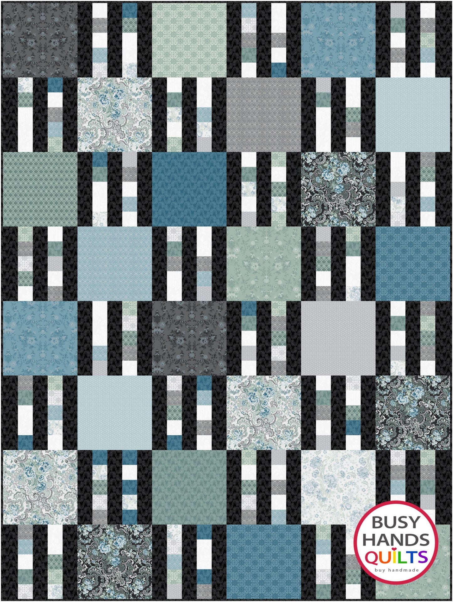 Picket Fence Quilt Pattern PRINTED Busy Hands Quilts {$price}