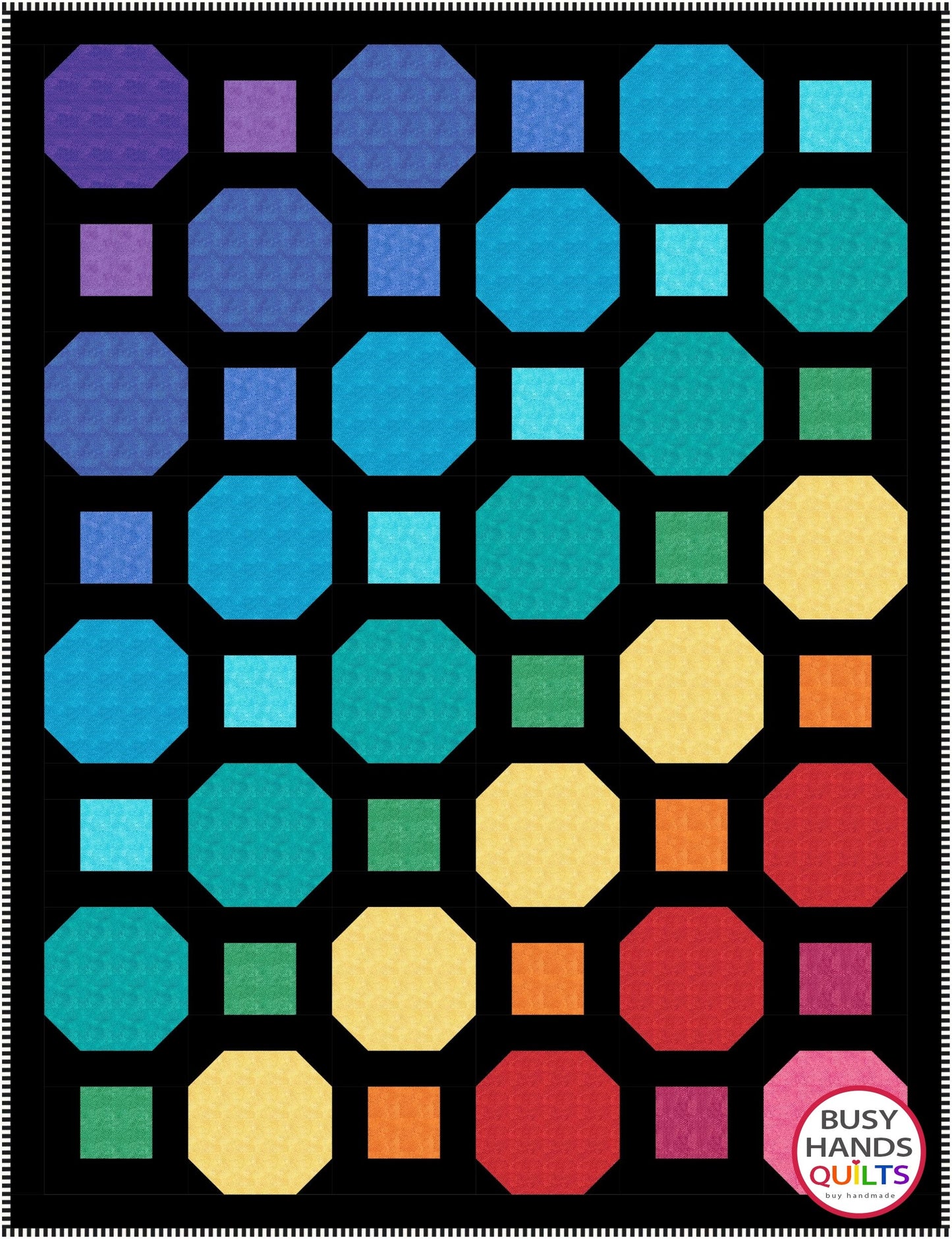 Rolling Around Quilt Pattern PDF DOWNLOAD