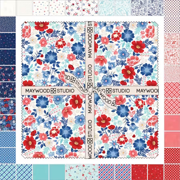 Star Spangled Beauty Layer Cake by Kimberbell for Maywood SQ-MASSTAR #343