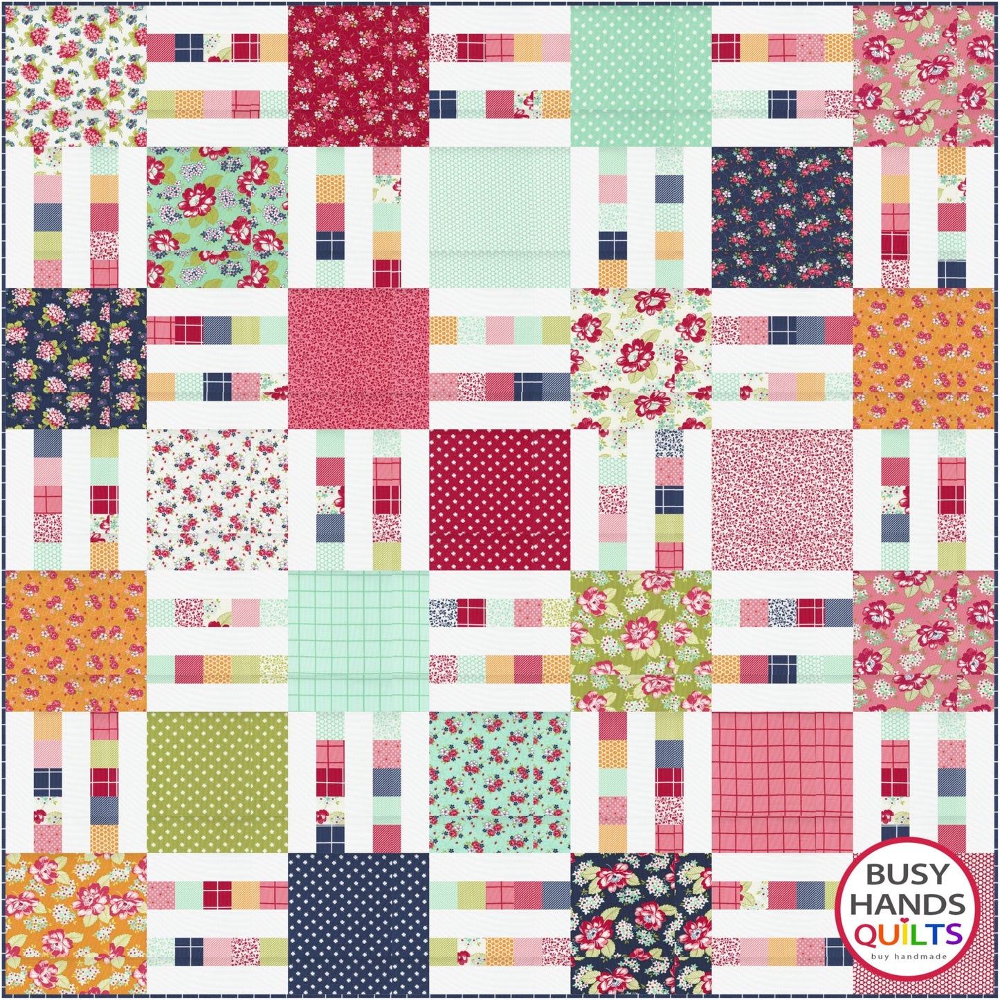 Picket Fence Quilt Pattern PRINTED Busy Hands Quilts {$price}