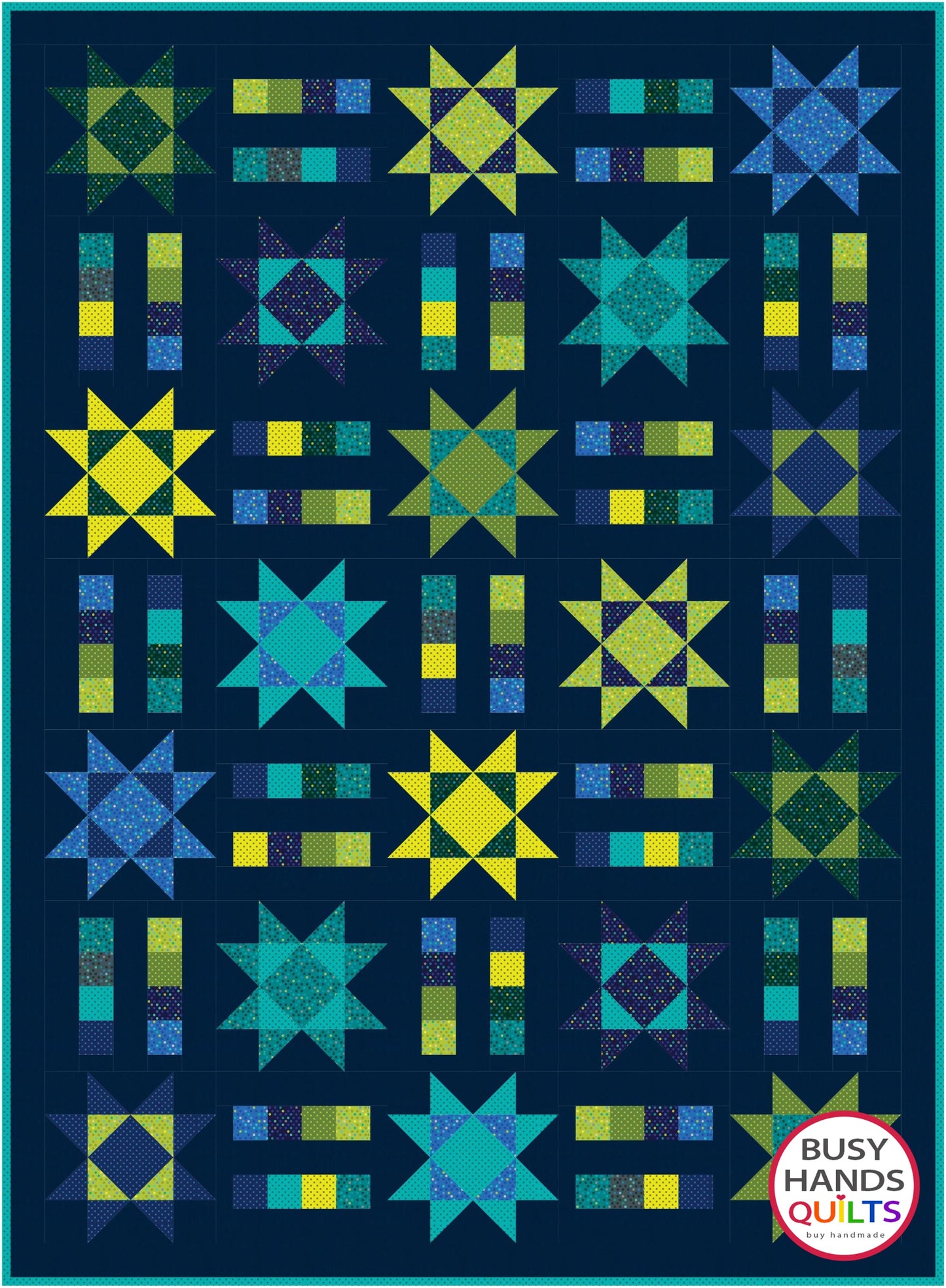 Stars and Stripes Quilt Pattern PRINTED