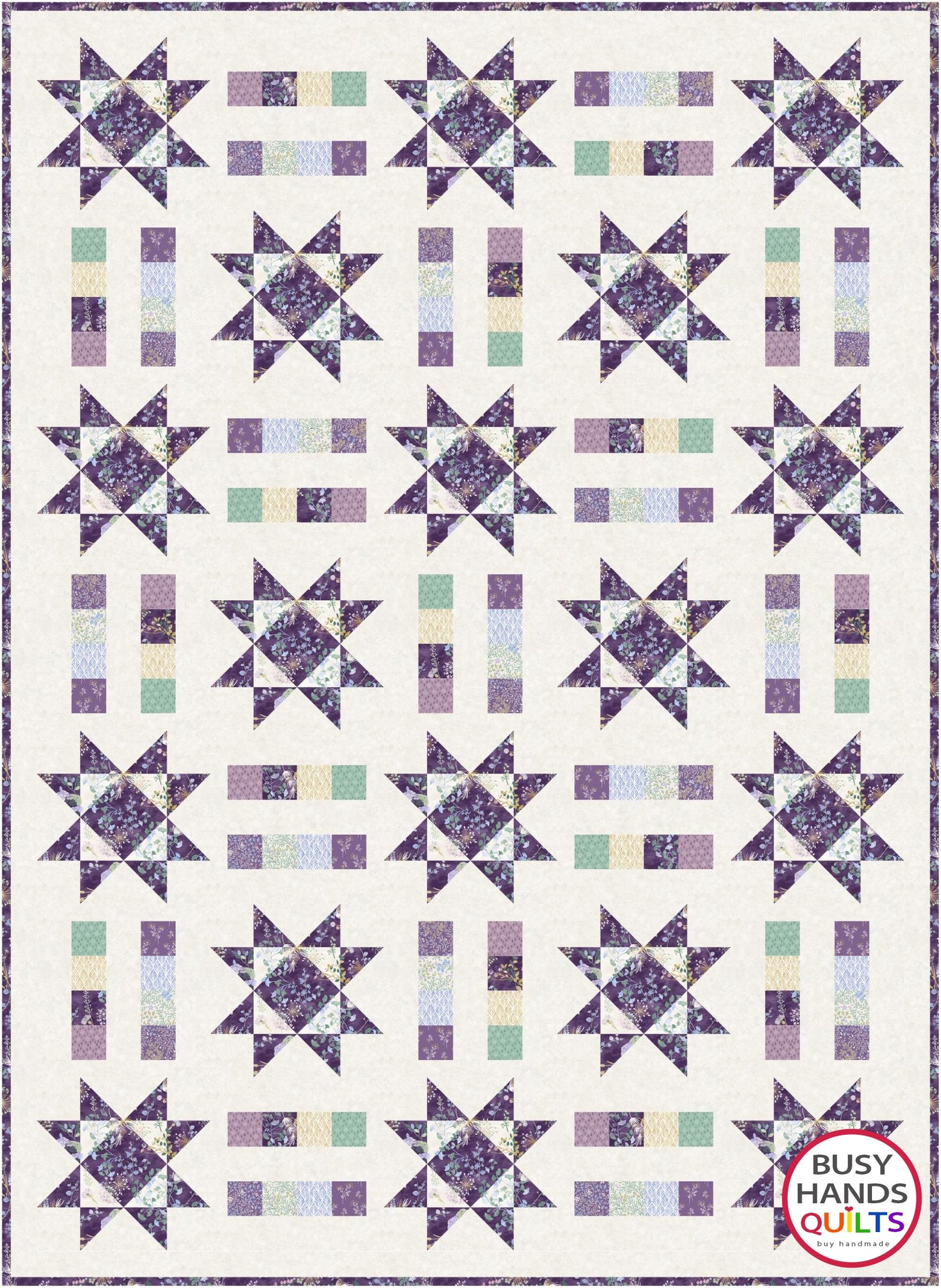 Stars and Stripes Quilt Pattern PRINTED
