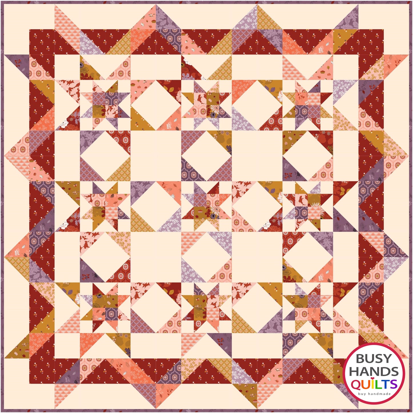 Hometown Stars Quilt Pattern PRINTED