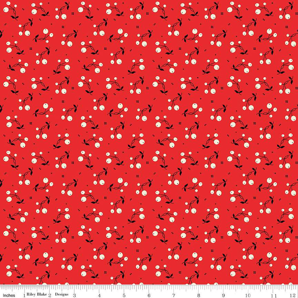 By the Half Yard - Tripleberry in Red from Adel in Winter by Riley Blake Designs C12668 #522
