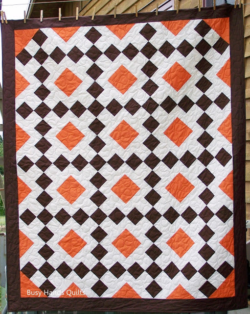 Granny's Square Patch Quilt Pattern PRINTED Busy Hands Quilts {$price}