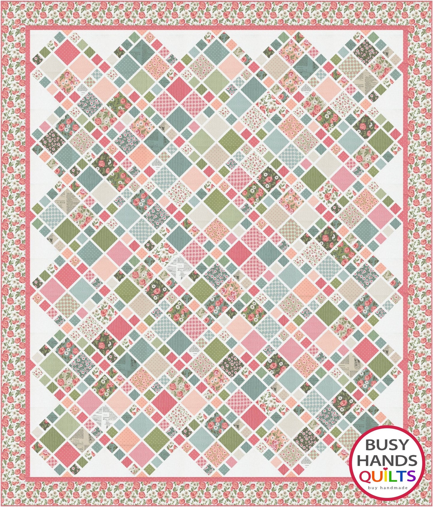 A Scrappy Life Quilt Pattern PDF DOWNLOAD Busy Hands Quilts $12.99