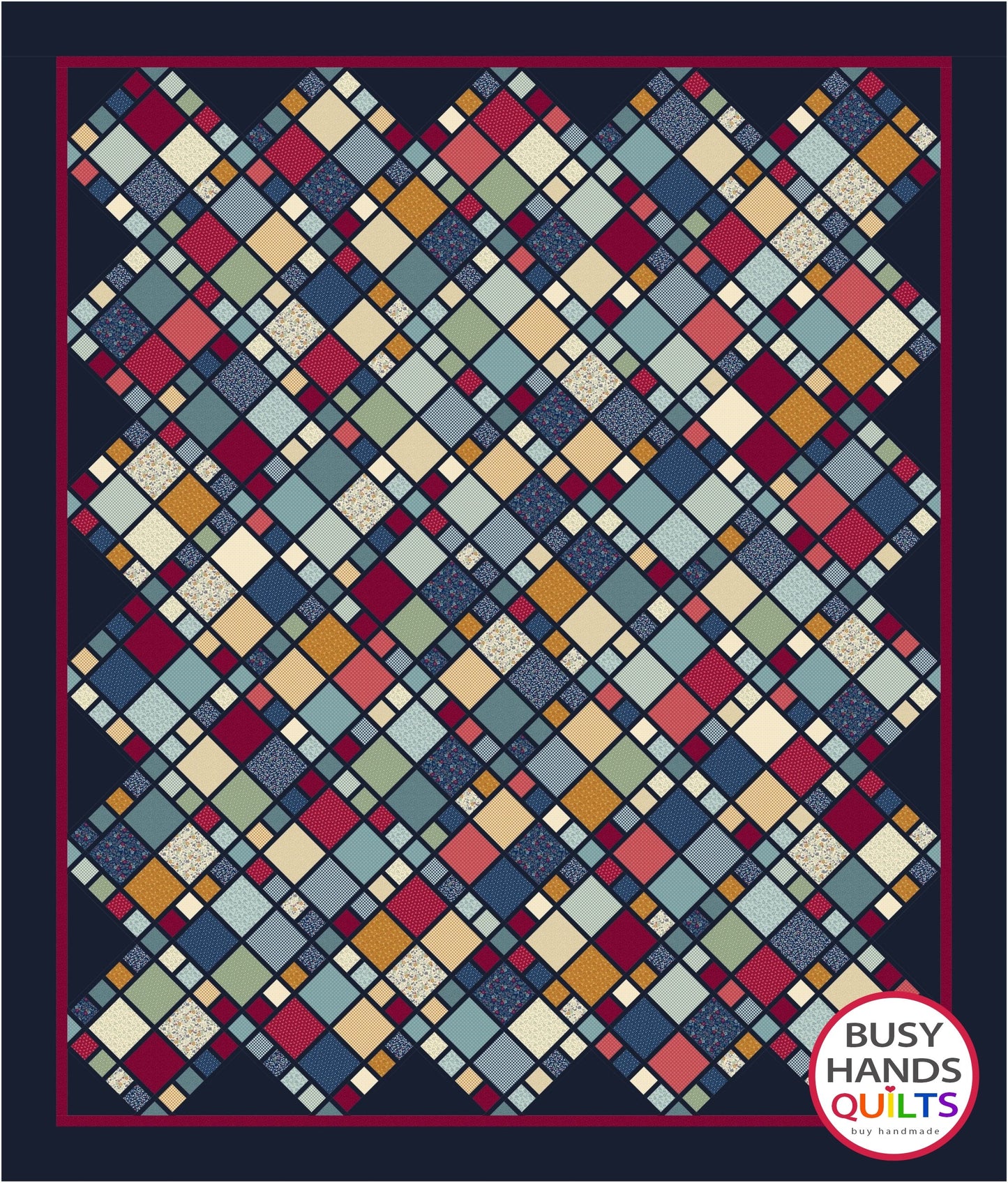 A Scrappy Life Quilt Pattern PDF DOWNLOAD Busy Hands Quilts $12.99