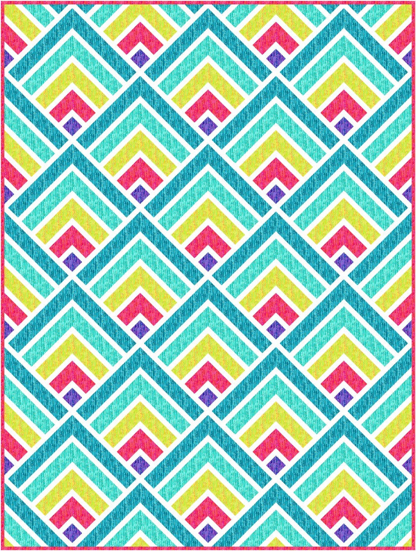 Mountain Peaks Quilt Pattern PRINTED Busy Hands Quilts {$price}