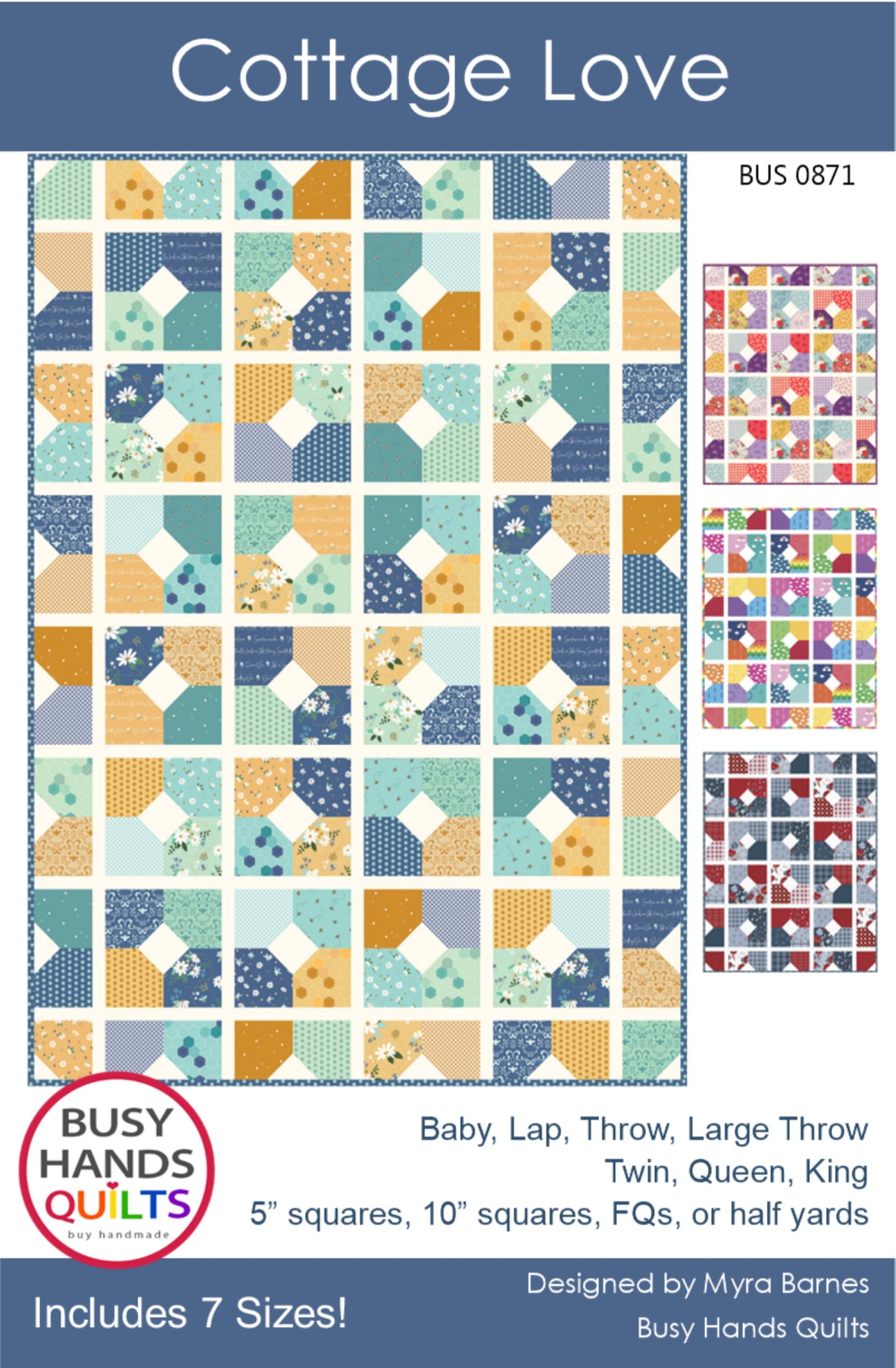 Cottage Love Quilt Pattern PRINTED