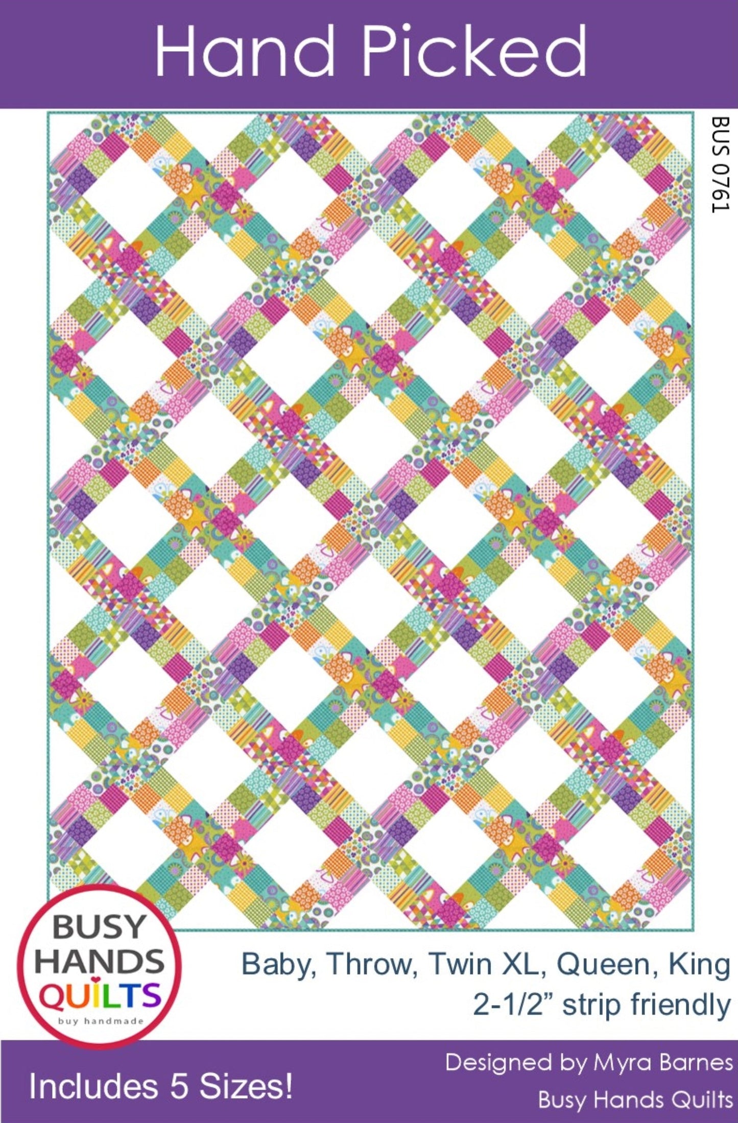 Hand Picked Quilt Pattern PDF DOWNLOAD Busy Hands Quilts $12.99