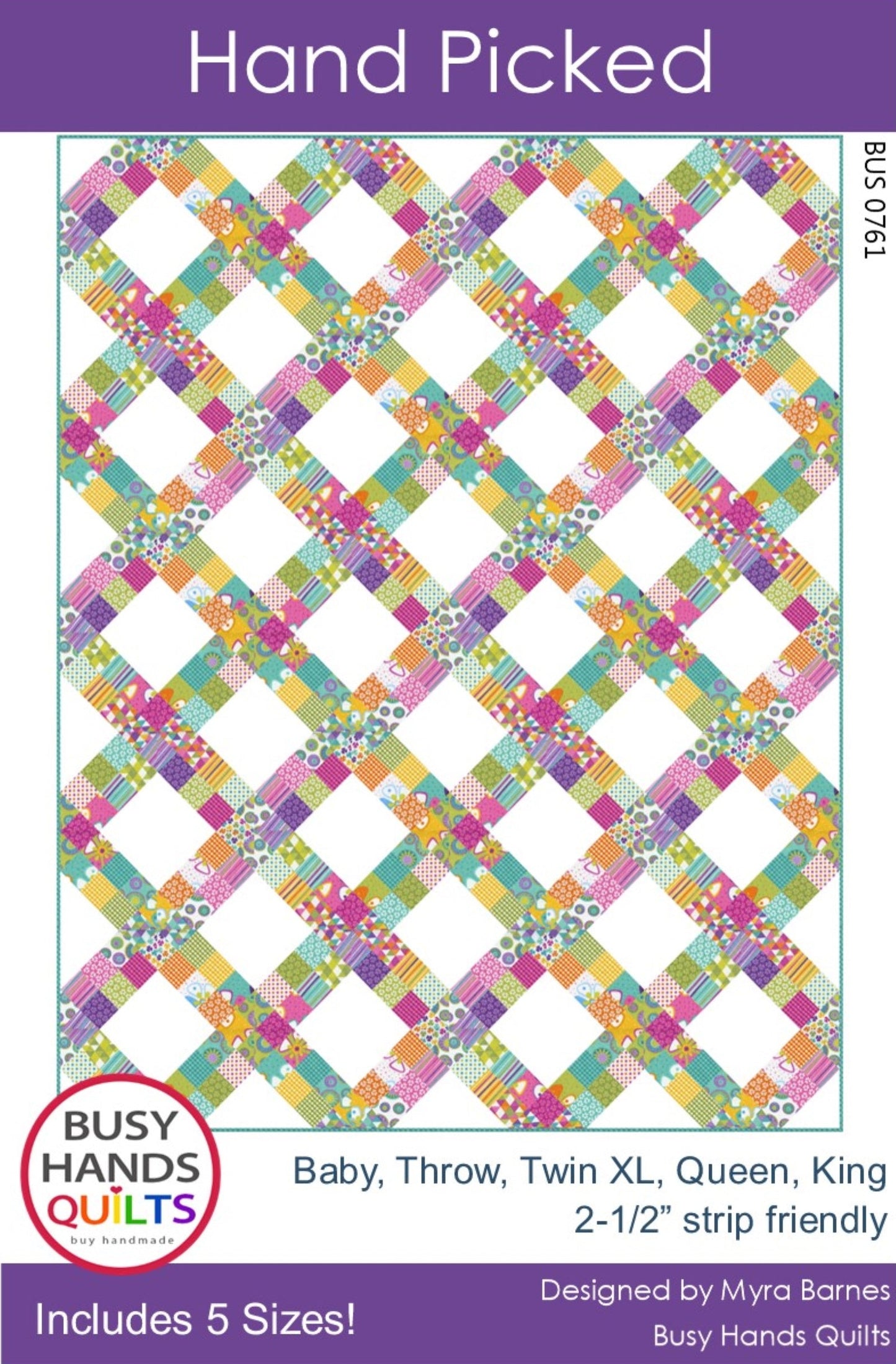 Hand Picked Quilt Pattern PDF DOWNLOAD Busy Hands Quilts $12.99