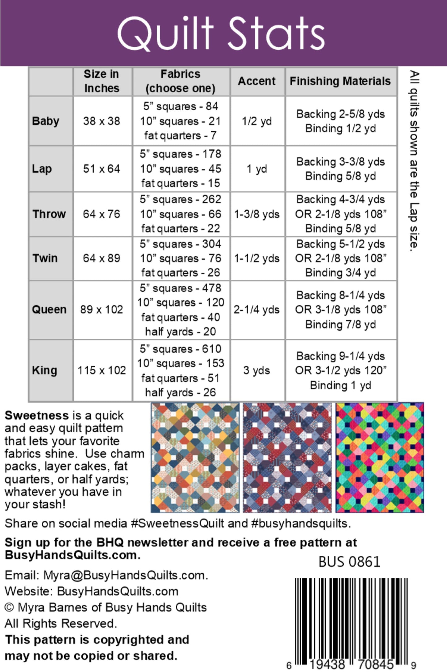 Sweetness Quilt Pattern PDF DOWNLOAD