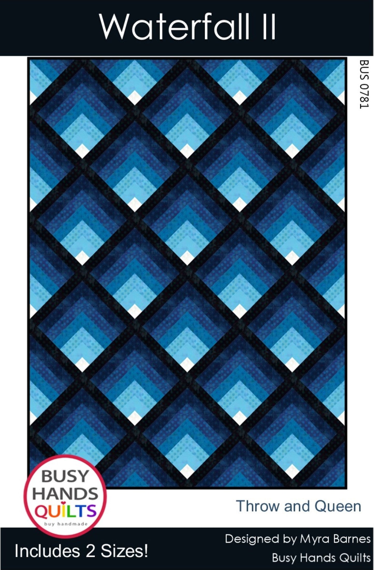 Waterfall II Quilt Pattern PDF DOWNLOAD Busy Hands Quilts $12.99