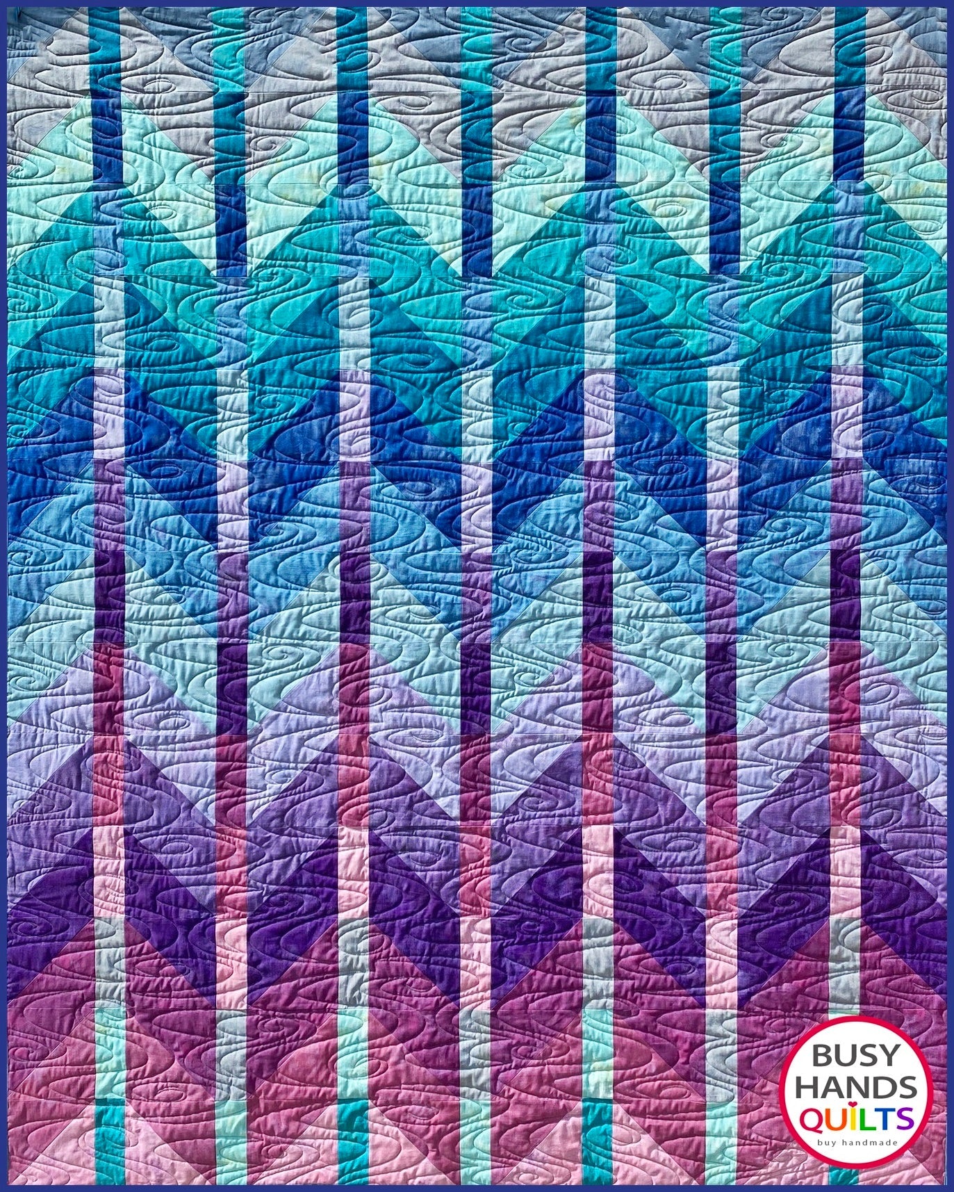 Ombre Mountains Quilt Pattern PDF DOWNLOAD Busy Hands Quilts $12.99