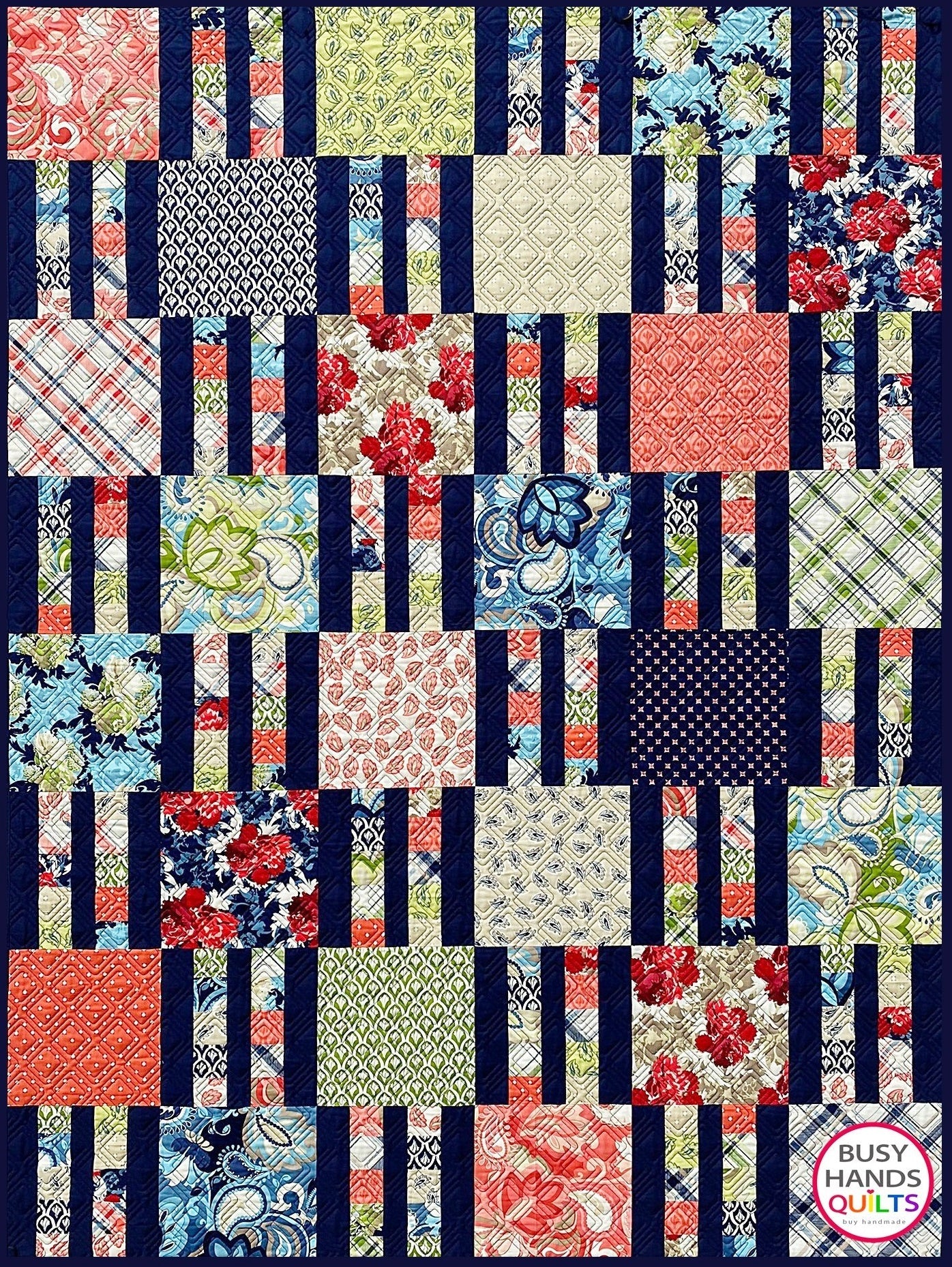 Picket Fence Quilt Pattern PDF DOWNLOAD Busy Hands Quilts $12.99