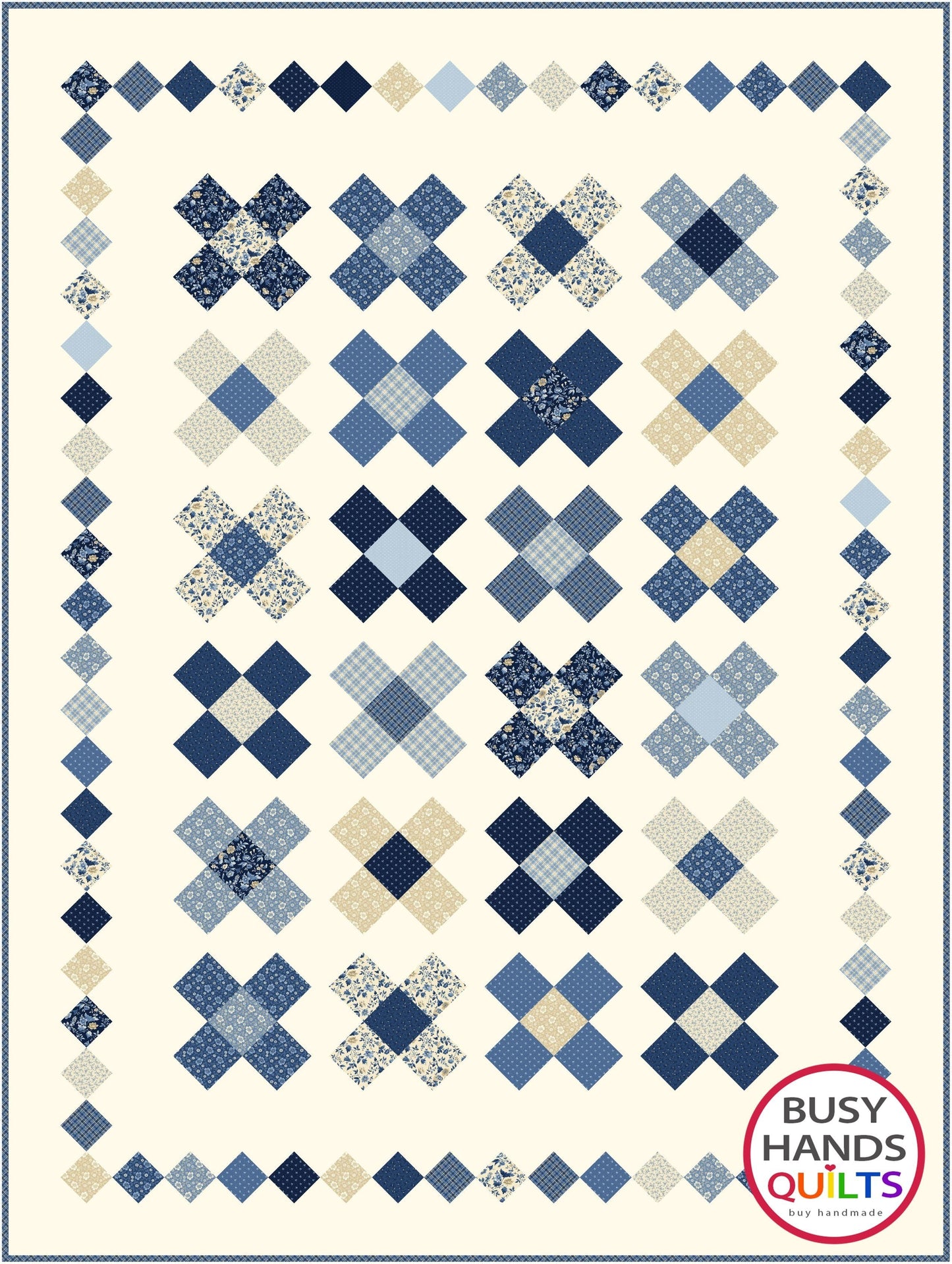 Belle Quilt Pattern PDF DOWNLOAD Busy Hands Quilts $12.99